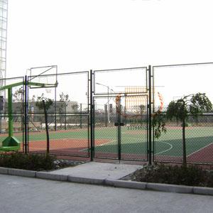 江苏上海宝山区企业园篮球场围网案例